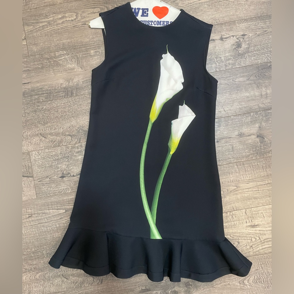 Victoria Beckham for Target Black Dress with large white flowers